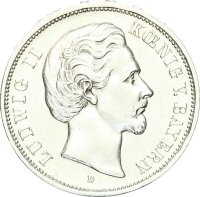 Bayern Ludwig II. 5 Mark 1876 D Silber vz+ Jäger 42