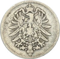 Kaiserreich, 1 Mark 1878 G seltene Prägestätte...